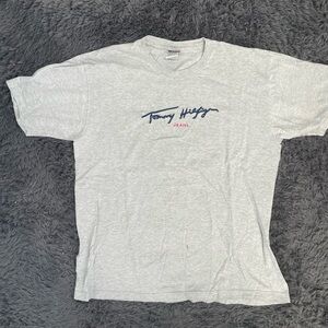 Tommy Jeans Cursive Spellout Graphic Tee Vintage 90’s Size Extra Large